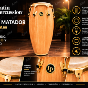 LP Tumba Matador M754S-AW de 12.5″ con hardware dorado