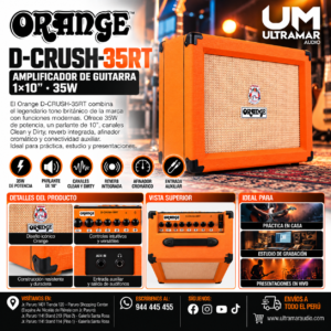 Orange D-CRUSH-35RT – Amplificador de guitarra 1×10″ 35W